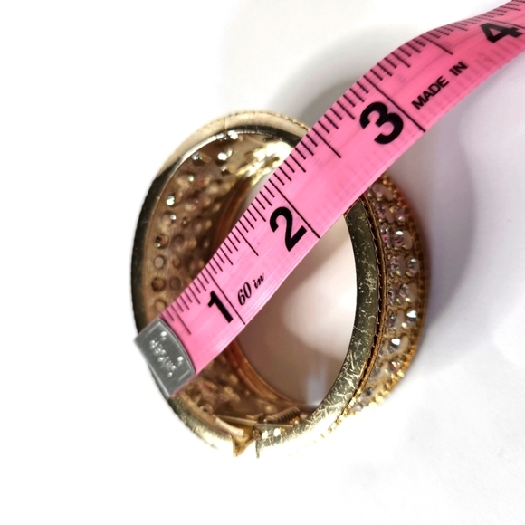 Women's Rhinestone Cuff Bracelet - Picture 4 of 5